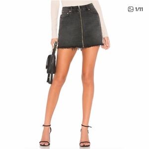 We The Free Dark Denim Skirt - 27